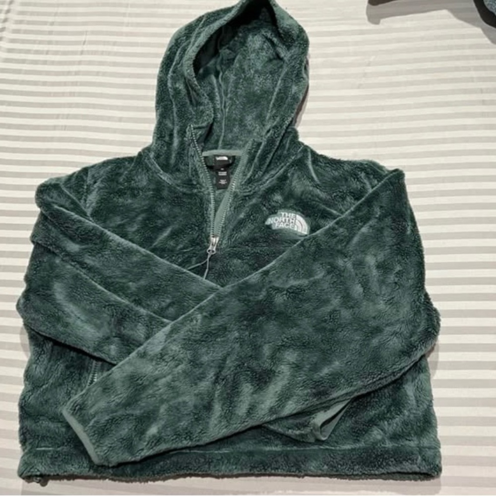 The North Face Forest Green Cropped Fleece Jacket